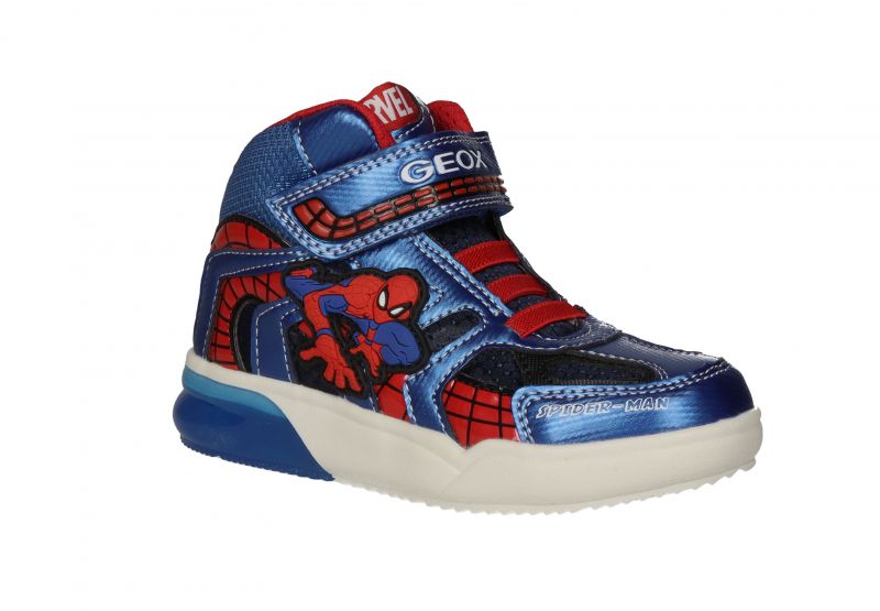 Bota Velcro/cordon Azul/rojo Spider Man Luces