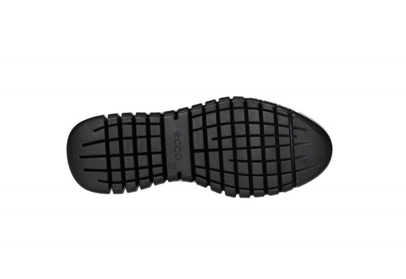 Sneaker Goretex Piel Negro Talon Plata Piso Bidireccional Flexible