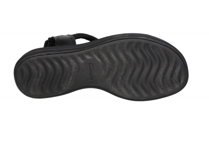 Sandalia Textil Calados Negro Velcro Tira Talón Piso Negro