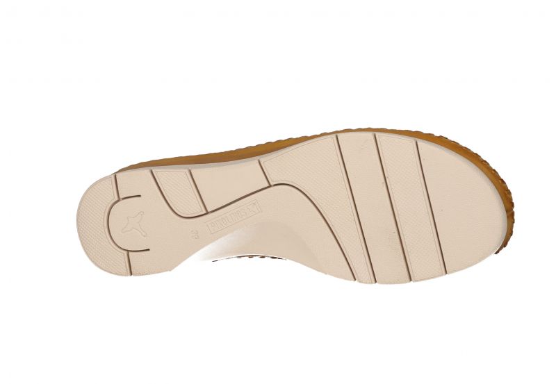 Sandalia Piel Velcro Mostaza Tira Zigzag Calado Hojas