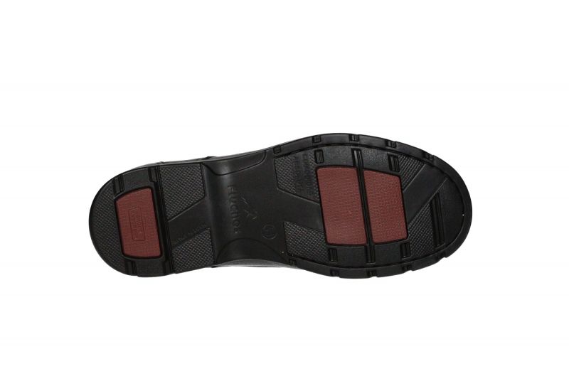 Zapato Cordon Piel Negro Profesional Piso Goma
