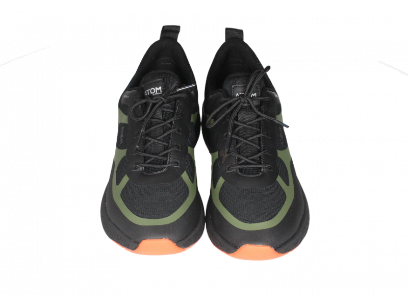 Sneaker Atom Nylon Negro/kaki Waterproof