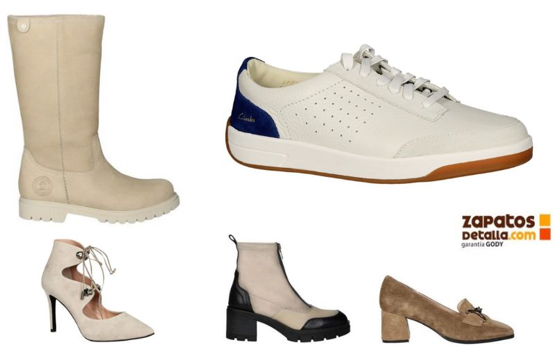 Zapatos de ante claros de nuestro catálogo